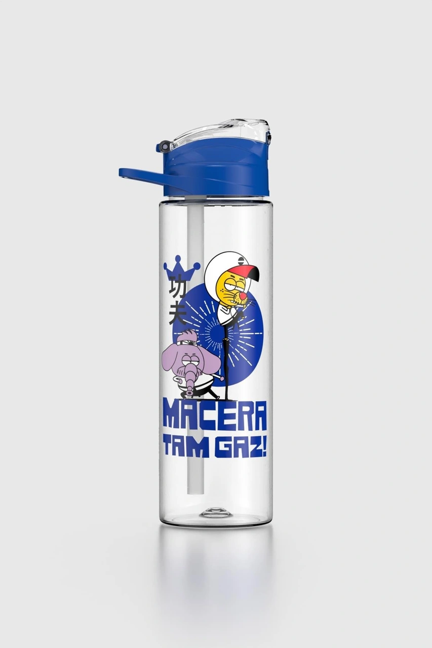 Renga Falcon Kral Şakir Desenli 630 Ml Pipetli Tritan Çocuk Matara 222031 Mavi MAvi