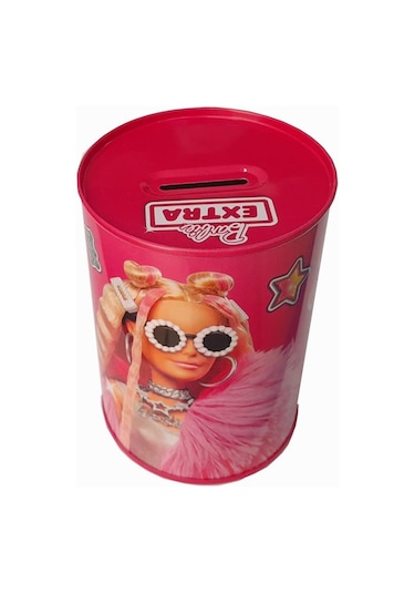 Barbie Metal Kumbara Orta Boy Orjinal Lisanslı 1 Adet Barbi Kumbara Teneke Sweet