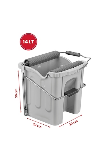 Flora 060 Buldozer Temizlik Kovası Gri 14 L