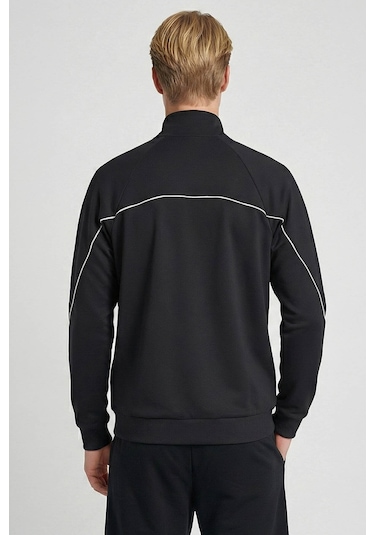 Hummel Hmlyuca Zıp Fermuarlı Siyah Erkek Spor Sweatshirt 922533-2001