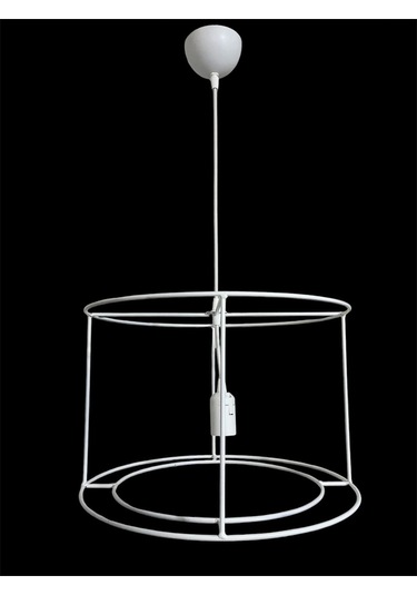 Avize Teli Büyük Boy 5mm Metal Premium Duy Takımı Dahil C Beyaz