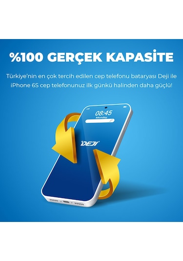 iPhone 6S Batarya Mucize Batarya Deji Normal Kapasite