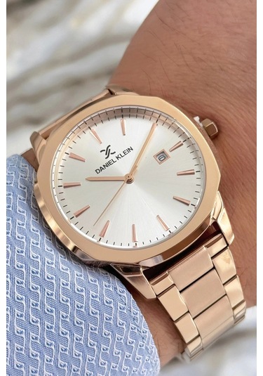 Daniel Klein Erkek Kol Saati Rose Renk Takvimli Çelik Kordon 3 Atm Sddk058 Çok Renkli
