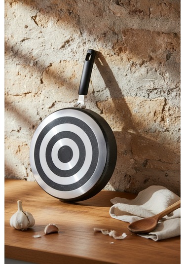 Bernardo Wave 32cm Granit Balık Tavası Siyah