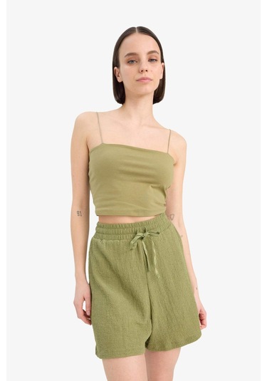 DeFacto Coool Loose Fit Bürümcük Şort A6223AX25SMKH461 Haki