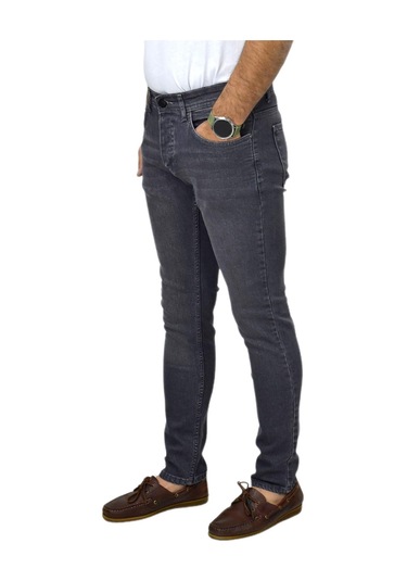 Erkek Jeans Pantolon Silim Fitt 310 Bgl-st04489 Koyu Gri