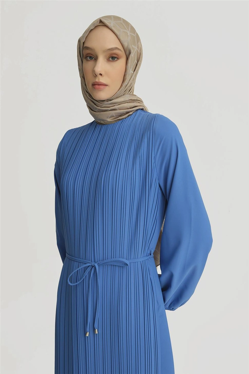 Armine Elbise Ortd9435-1 Bebe Mavisi Mavi