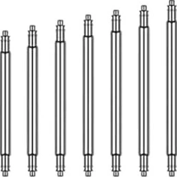 120 Adet Yaylı Çelik Saat Pimi Kordon Sustası 14mm 16mm 18mm 20mm Gri