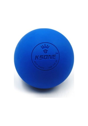 Geeksen Mavi 6.35cm Fasyalı Top - Omuz Bacak Ayak Tabanı Masajı, Lakros Tipi Relaksasyon Aleti Mavi