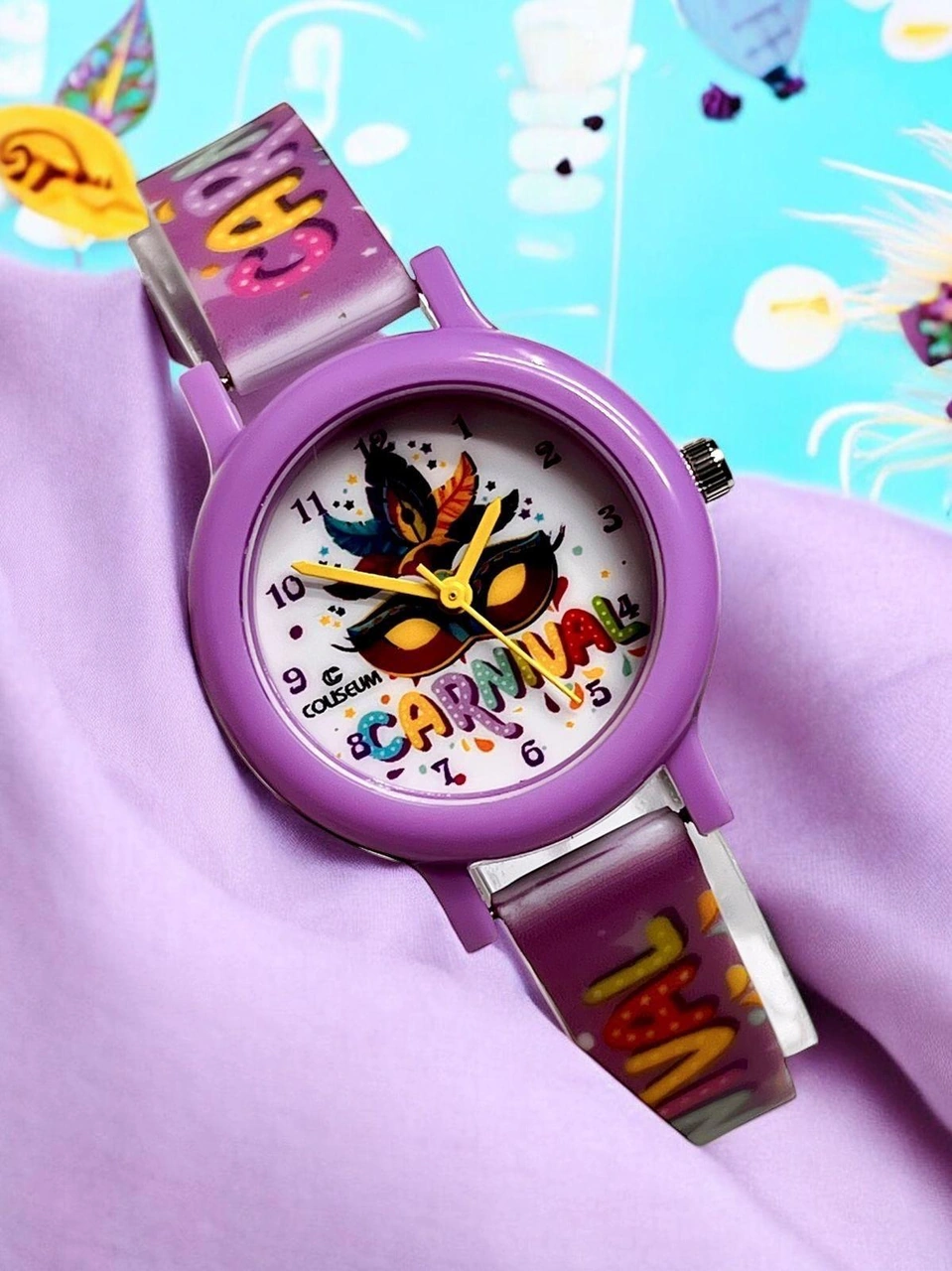 Coliseum Renkli Ve Figürlü Özel Kutulu Çocuk Kol Saati Ft.cls.ck13 Çok Renkli