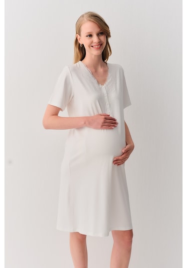 Suwen Pure Hamile Lohusa Gecelik Sh26211613l036 Ekru