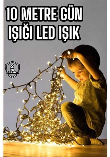 Bfs 10 Metre Şerit Led Gün Işığı Led Işık Süsleme Parti Malzemesi Konsept Çok Renkli