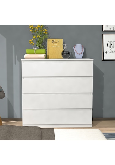 Mbes Mobilya 80'Lik Şifonyer Beyaz