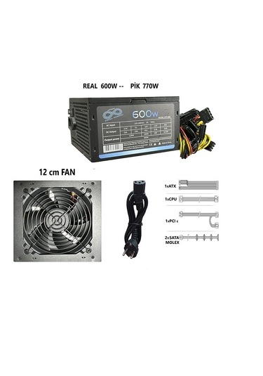 Aztech ATX 600 600W 12 CM Fan Atx Power Supply