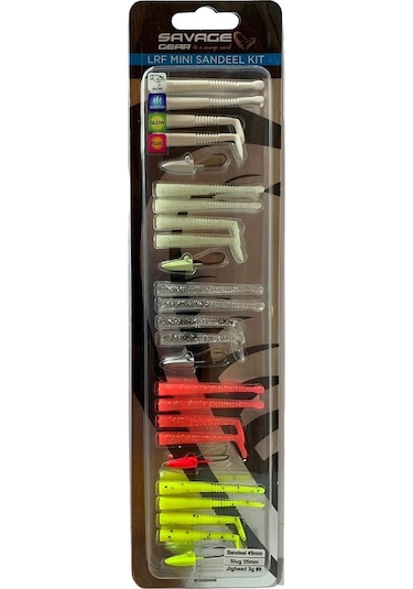 Savage Gear Lrf Mini Sandeel Kit 25 Adet Suni Silikon Yem 20+5