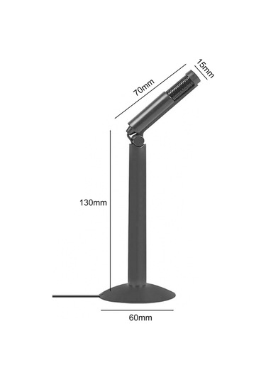Mufunye Kubite K24 120 Döndürülebilir Masa Mikrofonu 3,5 Mm Jak Stüdyo Stereo Kayıt Masa Kondenser Mikrofonu Mikrofon