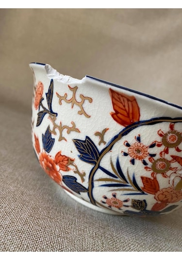 El Boyama Antika Yemek Kasesı 19Cm