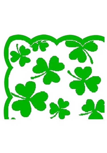 Homyl St Patricks Günü Dekoru 45x30cm Tatil Yemeği Parti Yemek Yeşil