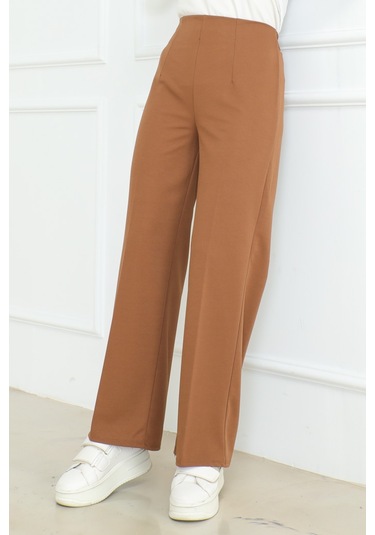 Palazzo Scuba Pantolon 866 - Kahve Kahverengi