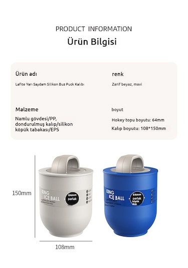 Ev Topu Buz Küpü Buz Kutusu-beyaz Beyaz