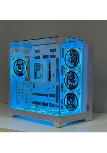 Alltech Anime Karakterli 7argb Fanlı Akvaryum Kasa Beyaz