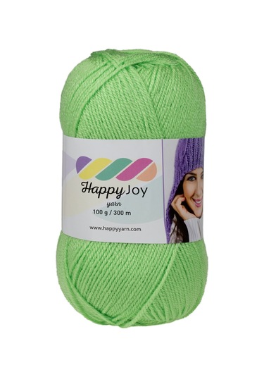 Kürkçü Han Happy Joy 100gr 300m El Örgü İpi Yeşil Hj099