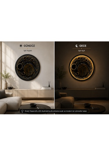 Modern Led Ay Tablosu