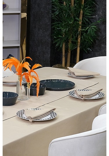 Dream Kumaş Peçete Modelleri Leke Tutmaz Kumaş Peçete Çeyiz Seti 6lı Paket Cappuccino