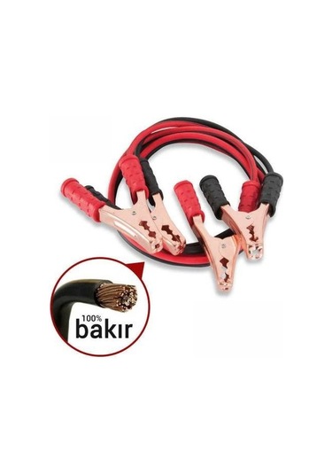 Akü Takviye Kablosu 1200 Amper Güçlü. Kalın Kablo ve Hızlı Şarj