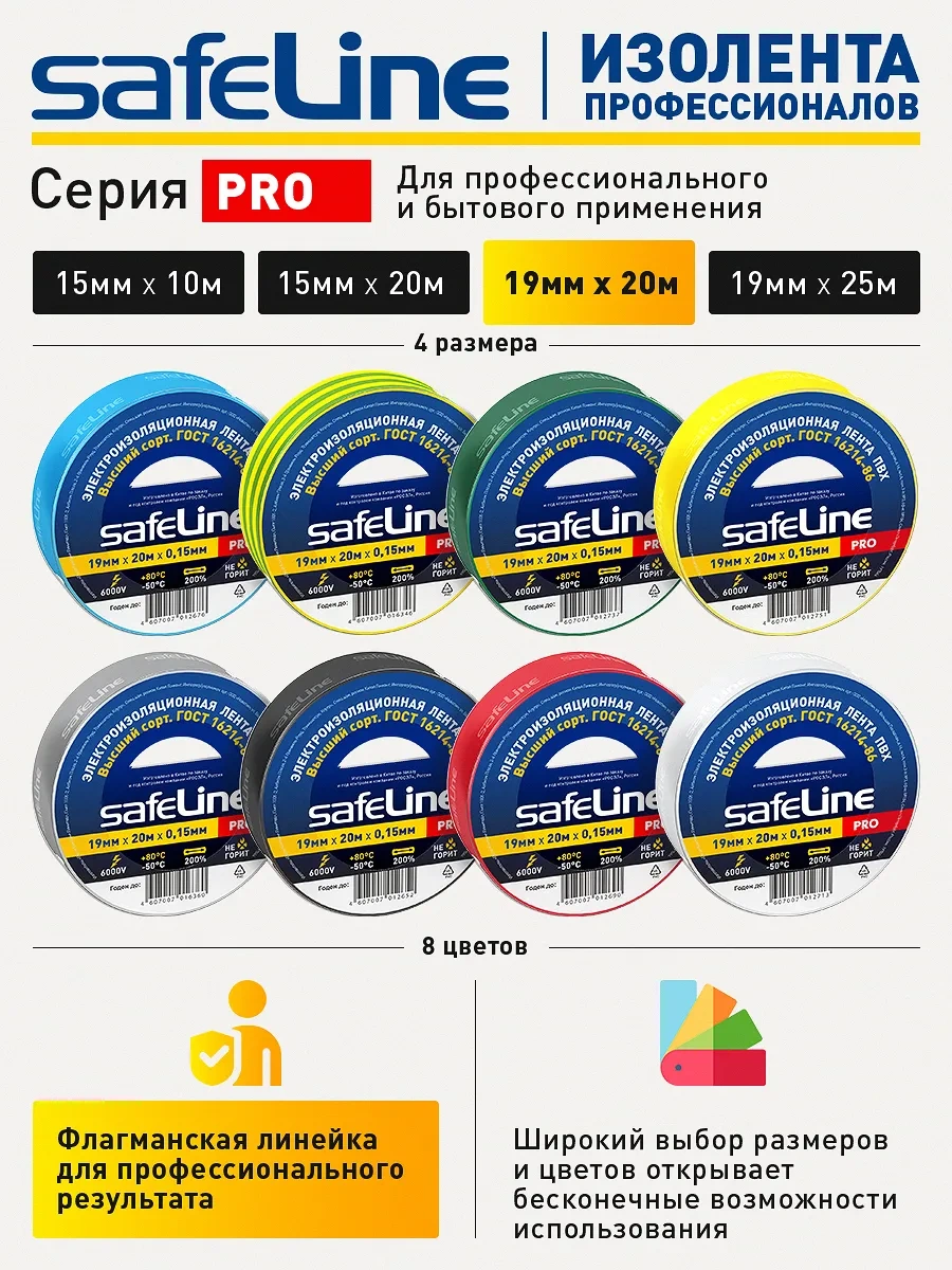 Safeline Kablolar İçin Siyah Pvc Elektrik Bandı Seti 20 Metre 5 Adet 276640948