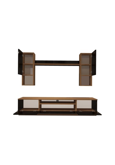 Decoraktiv Trendstyle 5das Mdf Tv Ünitesi Tv Sehpası Ceviz - Siyah