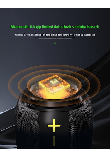 Aurora Bluetooth Hoparl Yüksek Ses Seviyesi Ipx6 Geçmez Kablosuz Ses Subwoofer