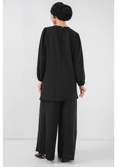 Bigdart Ayrobin Tunik Pantolon Alt Üst Takım 6712 - Siyah
