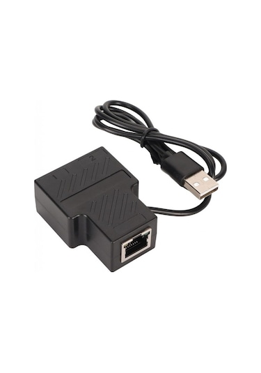 2 Port Rj45 Ethernet 100 Mbps Splitter Rj45 Ayırıcı 1 Giriş 2 Çıkış