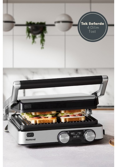 Homend Grilliant 1340H Döküm Plaka Tost ve Izgara Makinesi