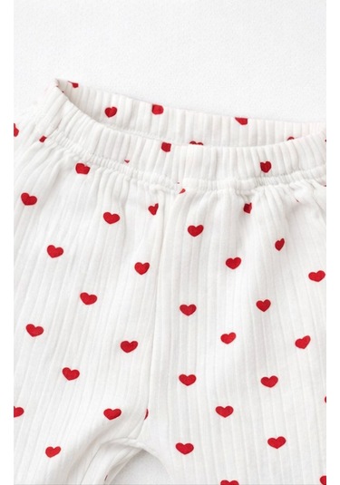 Baby Corner Bebek Pijama Takımı Ekru-kırmızı