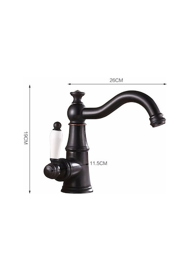Wanfan Banyo Lavabo Bataryası Antik Siyah