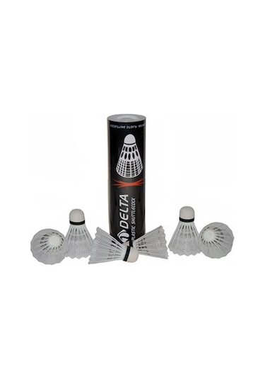 Delta Plastik Başlı Beyaz Badminton Topu (Özel Kutusunda) 6 Adet