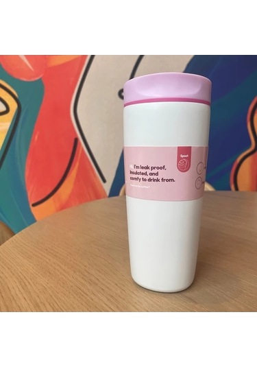 Trendooze Gaojunshop01 Beyaz 600ml Çelik Termos Kahve Kupası - Ev/seyahat Beyaz