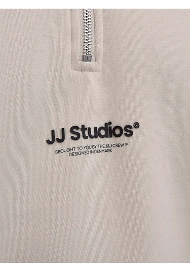 Jack & Jones Soho Erkek Krem Sweatshirt 12278793-mbm Krem