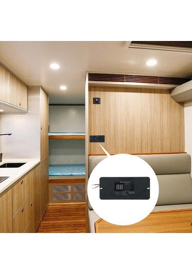 Lemestar Kabın/rv Lpg Gaz Tespit Cihazı, Yüksek Hassasiyetiyle Gerçek Zamanlı Ölçüm, 85db Alarm, 12v Dc, Siyah Büyük Boy