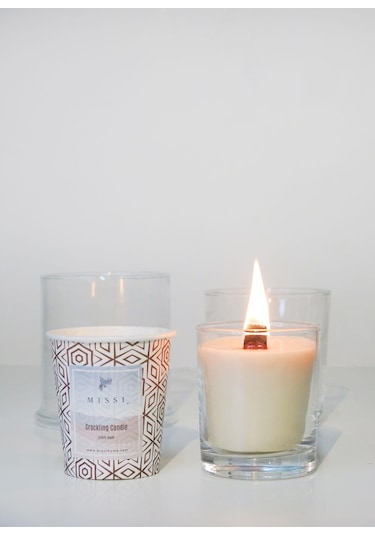 MİSSİ CRACKLING PALO SANTO VEGAN REFİL MUM 130 GR (ÇITIRTILI)