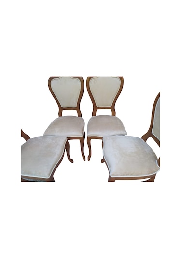 Bengimobilya Sandalye Ceviz Lükens Aslan Ayak Model Kayın Ayak Parlak Ceviz B