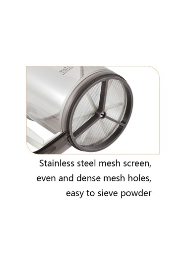 Sones Kullanışlı Elde Tutulan Un Eleği Pudra Şekeri Eleği Pişirme Aleti Kahverengi