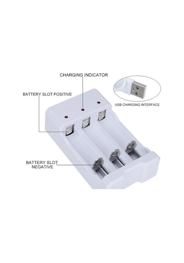 Ulzyvf Yuvalı Ve Şarj Şarj No.3-usb Koruması Kısa Hızlı Devre Cihazı Akü Aaa Aa 4 İu