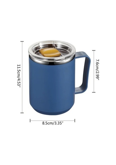 Funtree Treasure 450ml Kahve Fincanı - Çift Duvarlı Vakumlu - Çok Renkli Çok Renkli