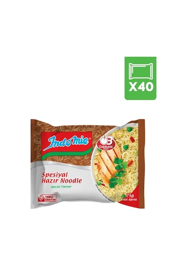 Indomie Spesiyal Çeşnili Hazır Noodle 40 x 75 G