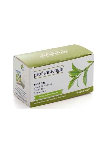 Prof Saracoglu Yeşilçay Süzen Poşet Bitki Çay 20'li