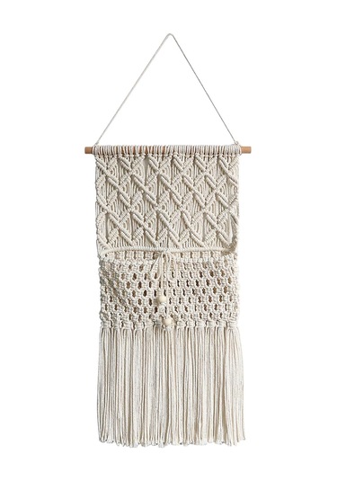 Suntek Makrome Duvar Asılı Goblen Boho Dekor Saklama Çantası