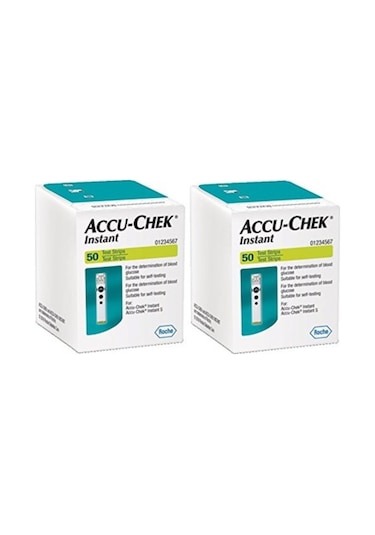 Accu Chek Instant Seker Ölçüm Stribi 2 Kutu - Toplam 100 Adet